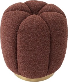 Taburete elegant design LUX Orchanic, Bouclé rouge
