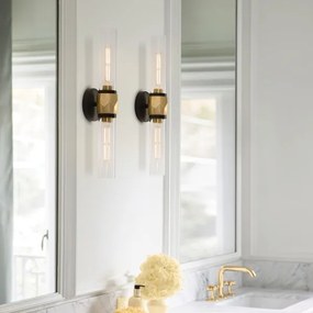 Aplică pentru baie Hinkley HK-ELLISON2-BK-HB ELLISON 2xE27/40W/230V IP44 auriu