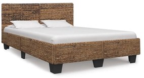283095 vidaXL Cadru de pat, culoare naturală, 160 x 200 cm, ratan natural