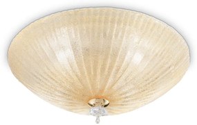 Aplica perete sau tavan, diametru 40cm, SHELL PL3 Amber 140179
