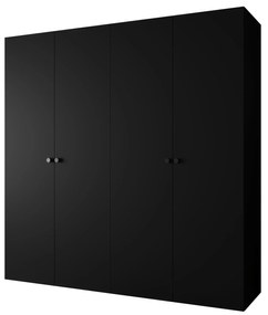 Dulap de haine 200 cm Parna 1 (Negru + Negru). 1125882