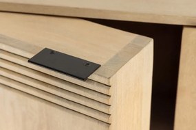 Bufet, Bar cu model optic 3D, Lemn, ART DECO 140cm