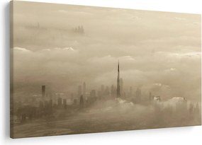 Tablou - Oraș în nori (90x60 cm)