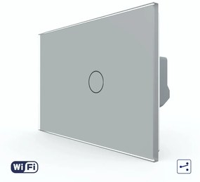Intrerupator Simplu Cap Scara / Cruce Wi-Fi cu Touch LIVOLO, standard italian – Serie Noua