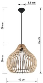 Lustră Sollux Pantilla, bej