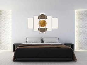 Tablou - Ornament de aur N⁰1 (150x105 cm)