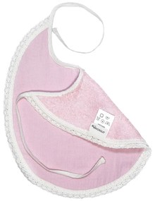 Bavețică din muselină Kindsgut Paris, roz