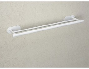 Suport pentru prosoape alb autoadeziv din oțel inoxidabil Orea Duo – Wenko