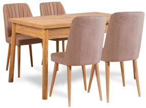 Set masă scaune Costareka (pentru persoane) (Pin atlantic + piatră). 1106421