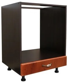 Corp pentru cuptor incorporabil cu sertar Zebra, wenge/MDF Cedru, fara blat, 60 x 82 x 57 cm