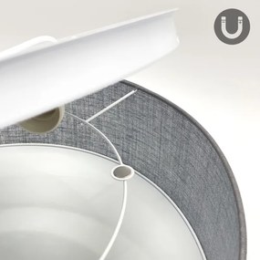 Plafonieră SIRJA 1xE27/15W/230V, Ø 35 cm, gri