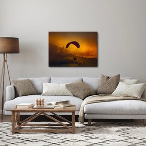 Tablou cu parașutistul în apus de soare (70x50 cm)