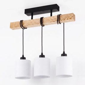 Brilagi - Lustră aplicată NUBILA 3xE27/60W/230V pin/alb