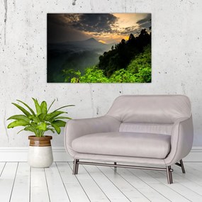 Tablou - peisaj montan verde (90x60 cm)