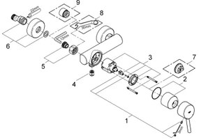 GROHE 32210001 - Baterie de duș CONCETTO DN 15, crom lucios