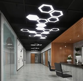 Lustră LED suspendată pe cablu, 20W/230V, neagră