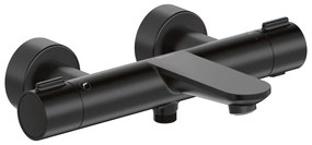 Duravit Wave baterie cada-dus perete cu termostat negru WA5220000046