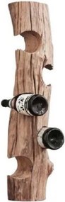 Suport de sticle din lemn de tec reciclat "Wild Wine "