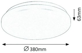 Rabalux 3339 - Plafonieră LED ROB LED/32W/230V