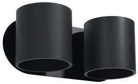 Sollux SL.0660 - Aplica de perete ORBIS 2xG9/40W/230V negru