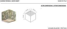 Aplica de perete design retro realizata manual din ceramica VINTAGE
