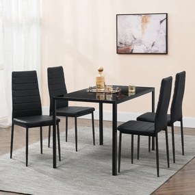 Jusky Set de sufragerie Dalya - negru