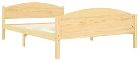 Cadru de pat cu 2 sertare, 160 x 200 cm, lemn masiv pin Maro, 160 x 200 cm, 2 Sertare