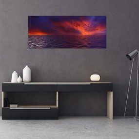 Tablou cu mare și păsări (120x50 cm), în 40 de alte dimensiuni noi