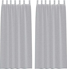 vidaXL Cortină din Voile 2 pcs Gri închis 260 x 140 cm Poliester