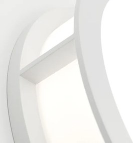 Orion - Corp de iluminat exterior HENRY, 2x E27/15W/230V, Ø 30 cm, IP44, alb
