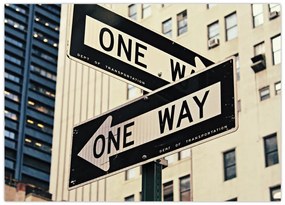 Tablou - New York ONE WAY (70x50 cm)