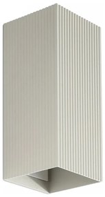 Aplică FARO 40567 SOLE 2xGU10/8W/230V gri canelat dreptunghiular