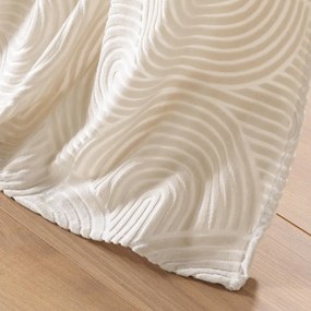Draperie bej din catifea 135x260 cm Eva – douceur d'intérieur