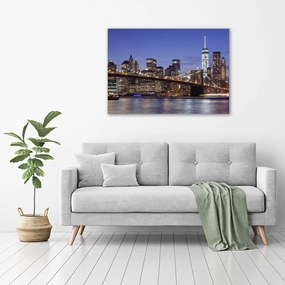 Tablou pe pânză Manhattan pe timp de noapte