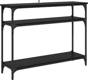 vidaXL Masă de consolă Stejar Negru 100 x 29 x 75 cm Lemn compozit
