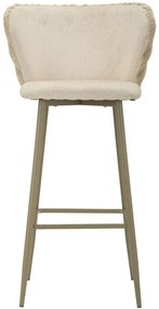 Mauro Ferretti Scaun De Bar Alaska -B- Crem Set 2 Bucăți Cm 55X58X106 (Înălțime Scaun Cm 77) | Aosom Romania