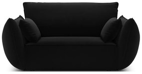 Fotoliu negru cu tapițerie din catifea Vanda – Mazzini Sofas