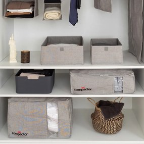 Cutie de depozitare cu vacuum Compactor Oxford, 145 l, gri