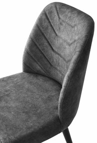 Set de scaune de sufragerie Dallas Anthracite, 2bucăți