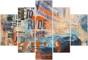 Tablou - Născut să călătorească (150x105 cm)