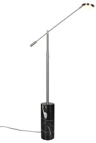 Lampadar negru-argintiu LED (înălțime 145 cm) Fiore – Trio Select