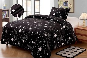 Lenjerie cocolino NIGHT SKY negru Dimensiune lenjerie de pat: 70 x 90 cm | 140 x 200 cm