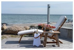 Pernă din bumbac pentru șezlong de grădină House Nordic Arrecife, alb