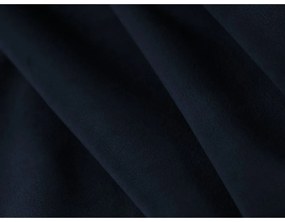 Colțar albastru închis cu tapițerie din catifea (cu colț pe partea dreaptă, cu șezlong) Vanda – Mazzini Sofas