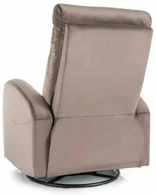 Scaun reclinabil Olimp Velvet, maro