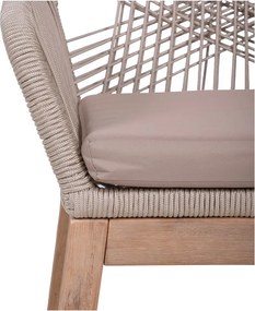 Scaun de grădină bej din lemn masiv Pomona – Garden Pleasure