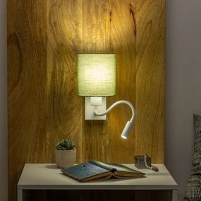 Lampă LED de perete Brilagi NUBILA 1xE27/25W/230V + LED/3W alb/verde