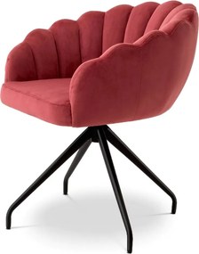 Scaun pivotant design elegant LUX Luzern, Savona faded red
