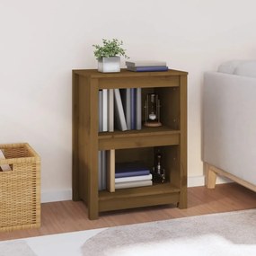 vidaXL Bibliotecă, maro miere, 50x35x68 cm, lemn masiv de pin