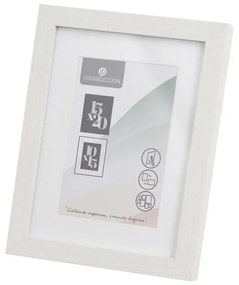 Ramă foto albă cu picior de susținere, de agățat 17,5x22,5 cm Sencillo – Casa Selección